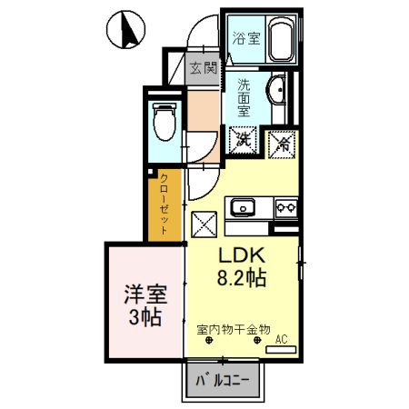 シャルメ二の宮の間取り