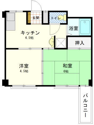 奥田マンションの間取り