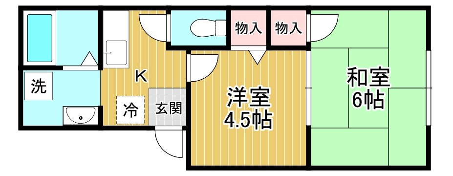 ハイツハシモトの間取り