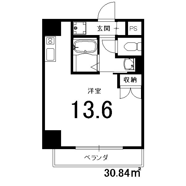 アネックス西院の間取り