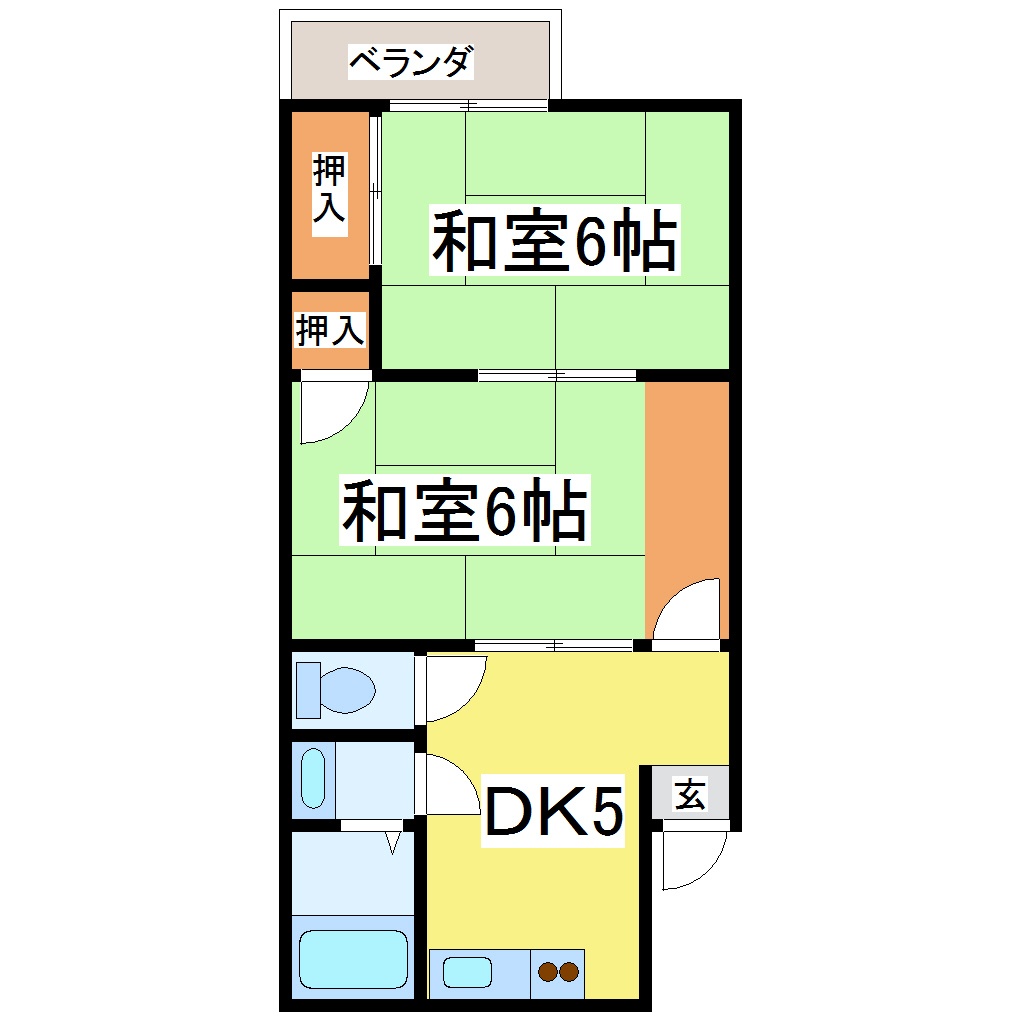 アーバンライフ春江2の間取り