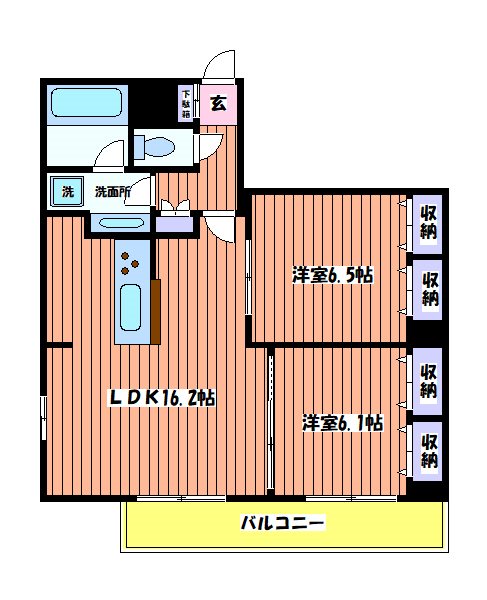 【ラ・ポーズの間取り】