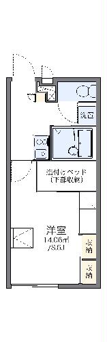 レオパレス花水木の間取り