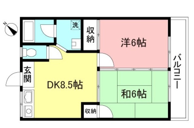 百合ノ木ハイツの間取り