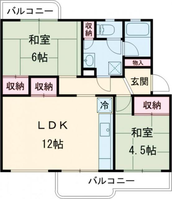 男山第四住宅311棟の間取り