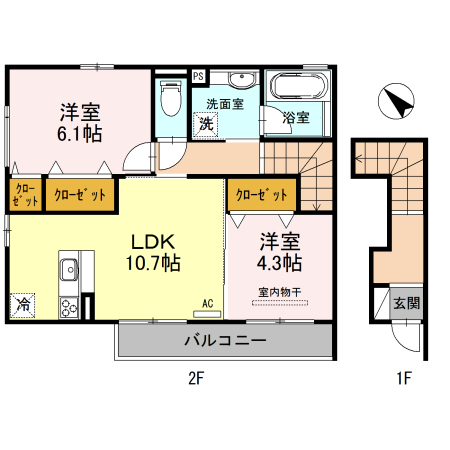 Ｔａｋｅｅｍｕ　（タケーム）の間取り