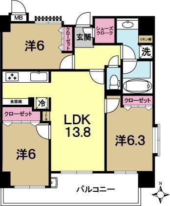 マ・トール水戸本町の間取り