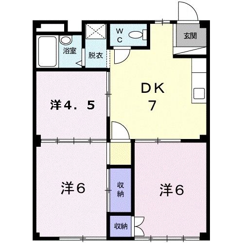 ラフォーレ新正Ａの間取り