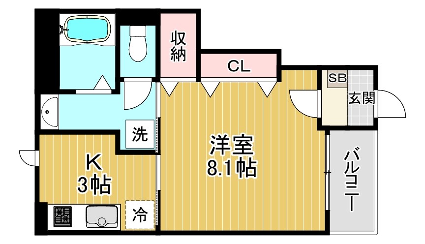 野洲市西河原賃貸アパートの間取り