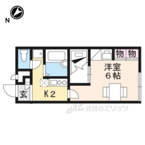 守山市守山のアパートの間取り