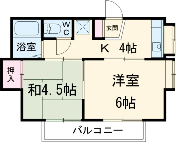 コーポ三苫の間取り