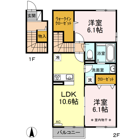 ラッセンの間取り