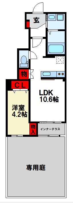 筑紫野市大字筑紫のアパートの間取り