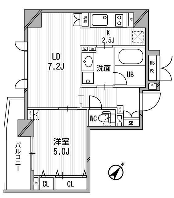 クリオ渋谷ラ・モードの間取り