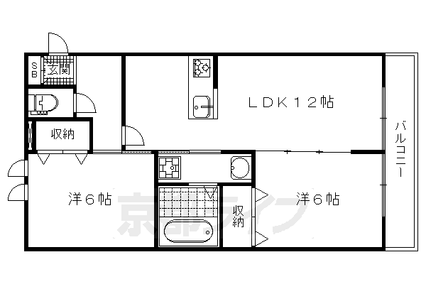 メゾン・ド・バドウ北館の間取り