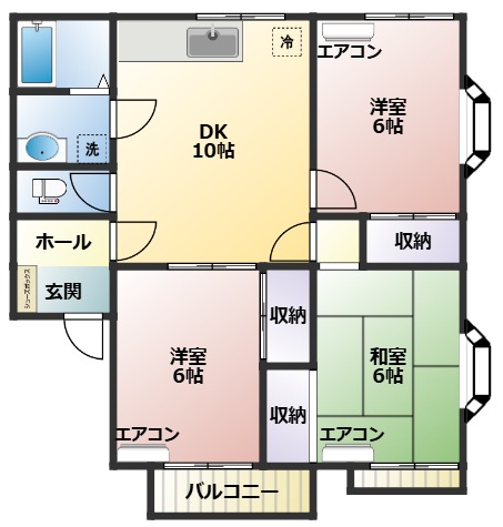 エクレール清川の間取り