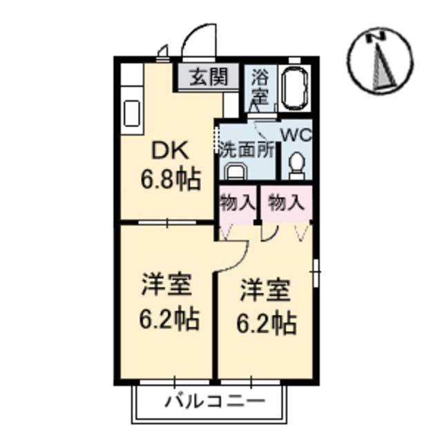 【グリーンコートＫの間取り】