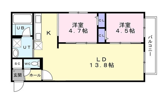 センチュリー信濃の間取り