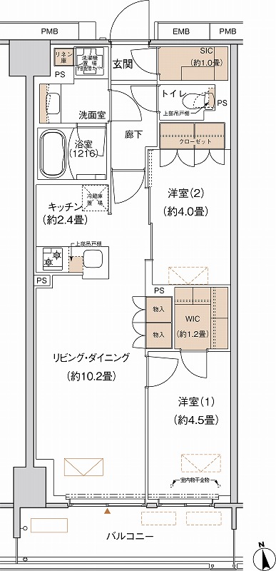 プライムネクサス大森北の間取り