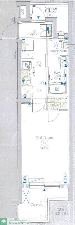 【川崎市中原区井田三舞町のマンションの間取り】