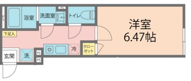 所沢市緑町のアパートの間取り