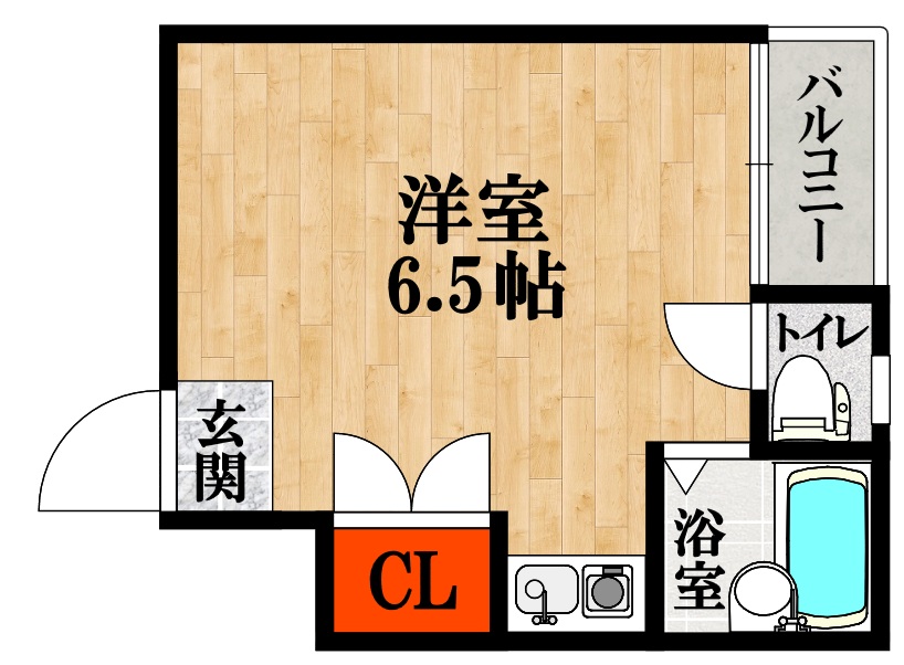 大阪市西成区山王のマンションの間取り