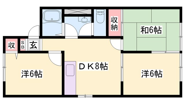 ブルースカイ山本IIIの間取り