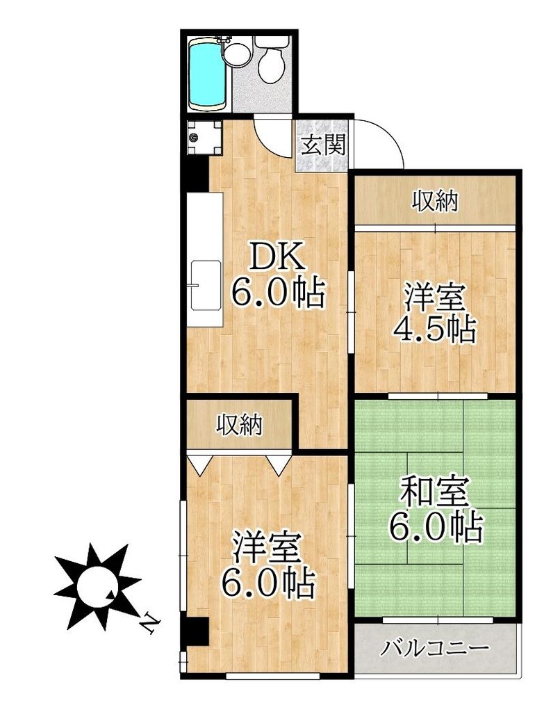 サンヴェールポニーの間取り