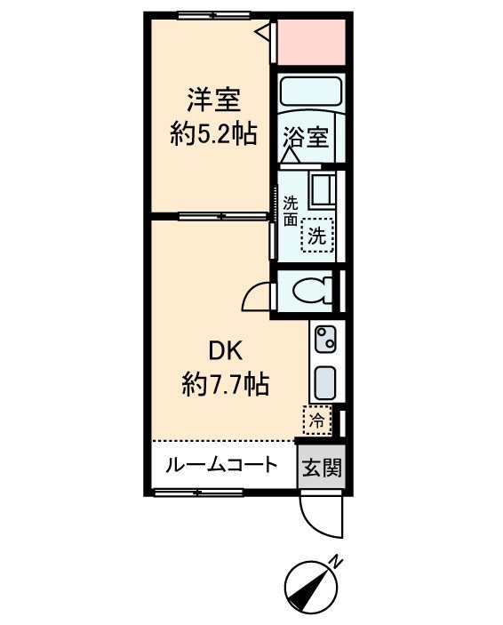 草加市谷塚町アパートの間取り