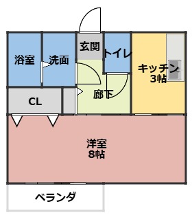 コーポN　Bの間取り