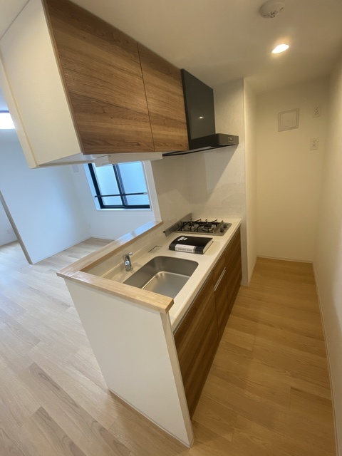 キッチン　便利な２口ガスコンロ設置済！