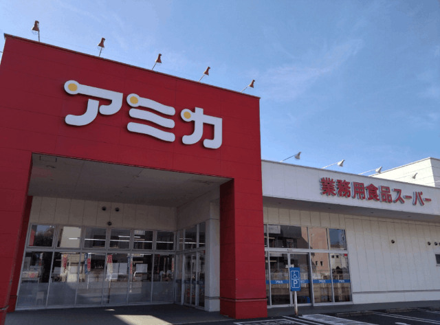 スーパー　アミカ堀田店（スーパー）まで496m