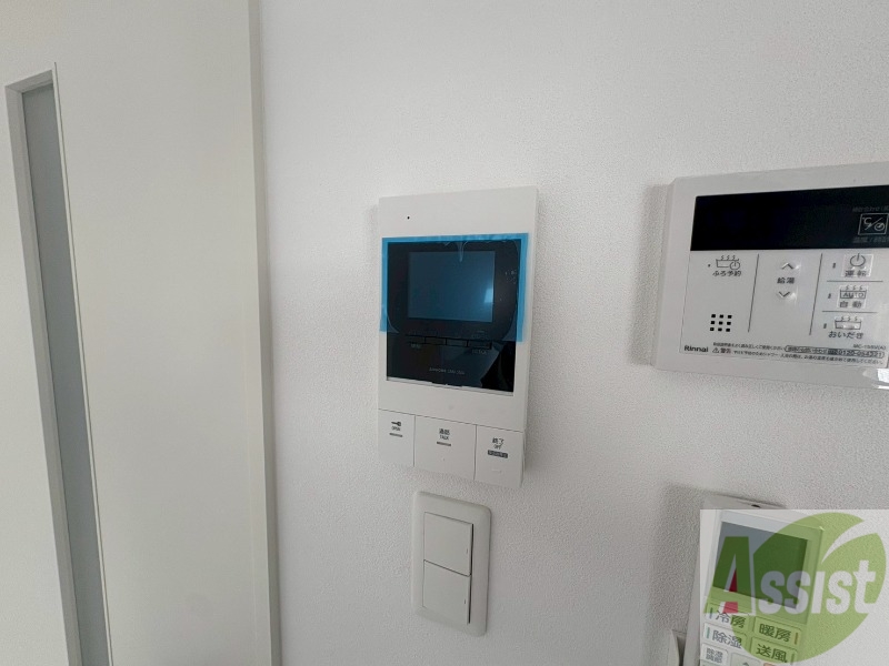 セキュリティ　モニタ付インターホンでセキュリティ面も安心です。