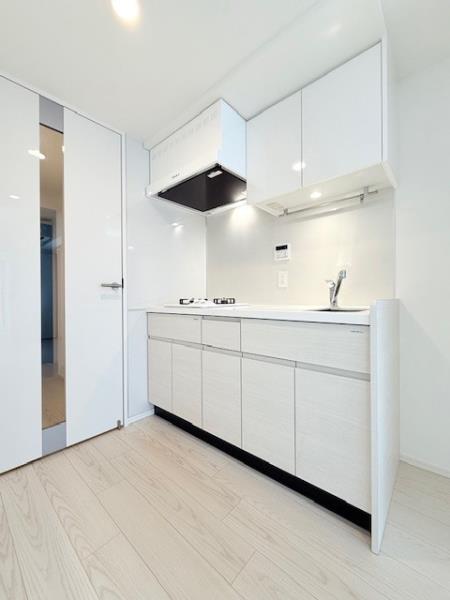 キッチン　コンパクトなキッチンで掃除もラクラク