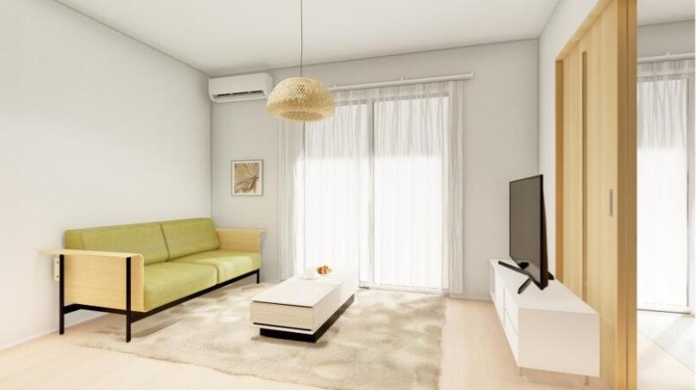 居室・リビング　開放感のあるゆったりとしたお部屋です※パース