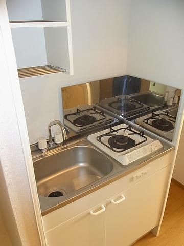 キッチン　１口ガスシステムキッチン