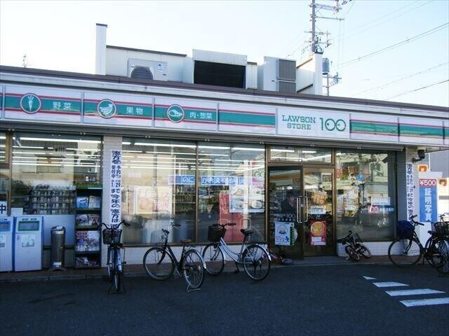 コンビニ　ローソンストア100 東住吉湯里店（コンビニ）まで362m