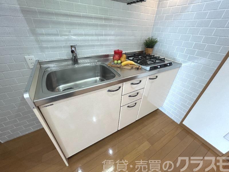 キッチン　２口コンロのシステムキッチン♪