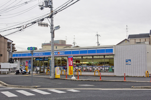 コンビニ　ローソン 長岡京市馬場店（コンビニ）まで383m