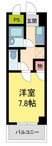 ドムール若山の間取り写真