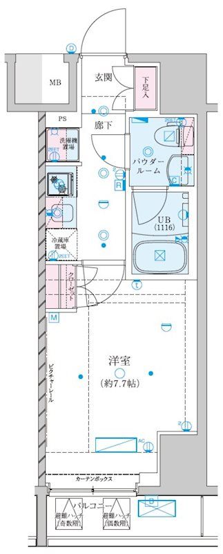 GENOVIA川崎VIIの間取り写真