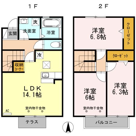 ドルチェ浅田の間取り写真