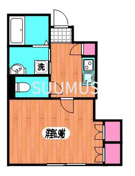 京王線 笹塚駅 徒歩10分 2階建 築11年の間取り写真