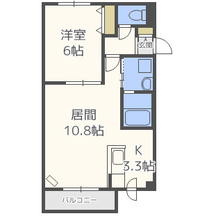 Feliz北28条の間取り写真