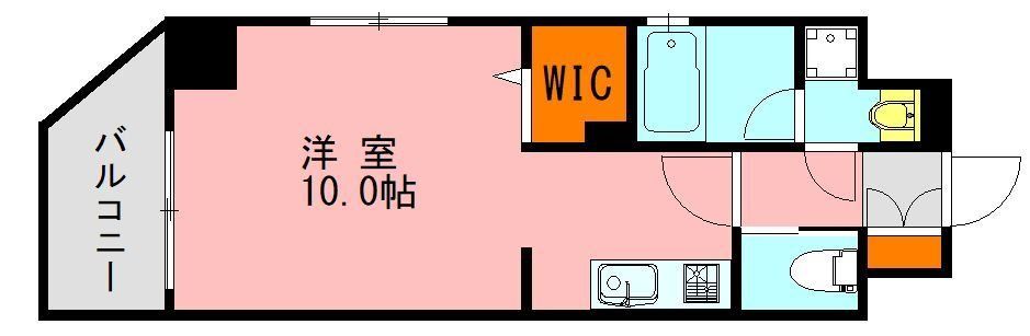 地下鉄箱崎線 呉服町駅 徒歩9分 13階建 築11年の間取り写真