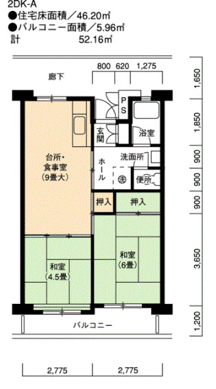 UR木場4号棟の間取り写真