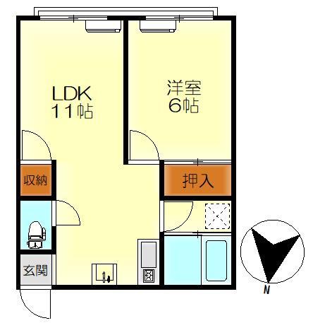 エスポワール広本町の間取り写真