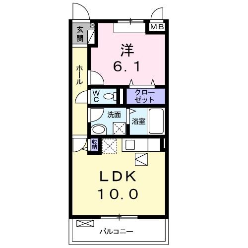 近鉄奈良線 八戸ノ里駅 徒歩20分 3階建 築10年の間取り写真