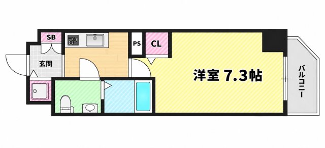 グランパーク大阪WESTの間取り写真