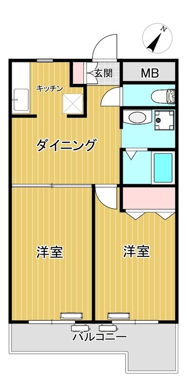ヒルトップ88の間取り写真